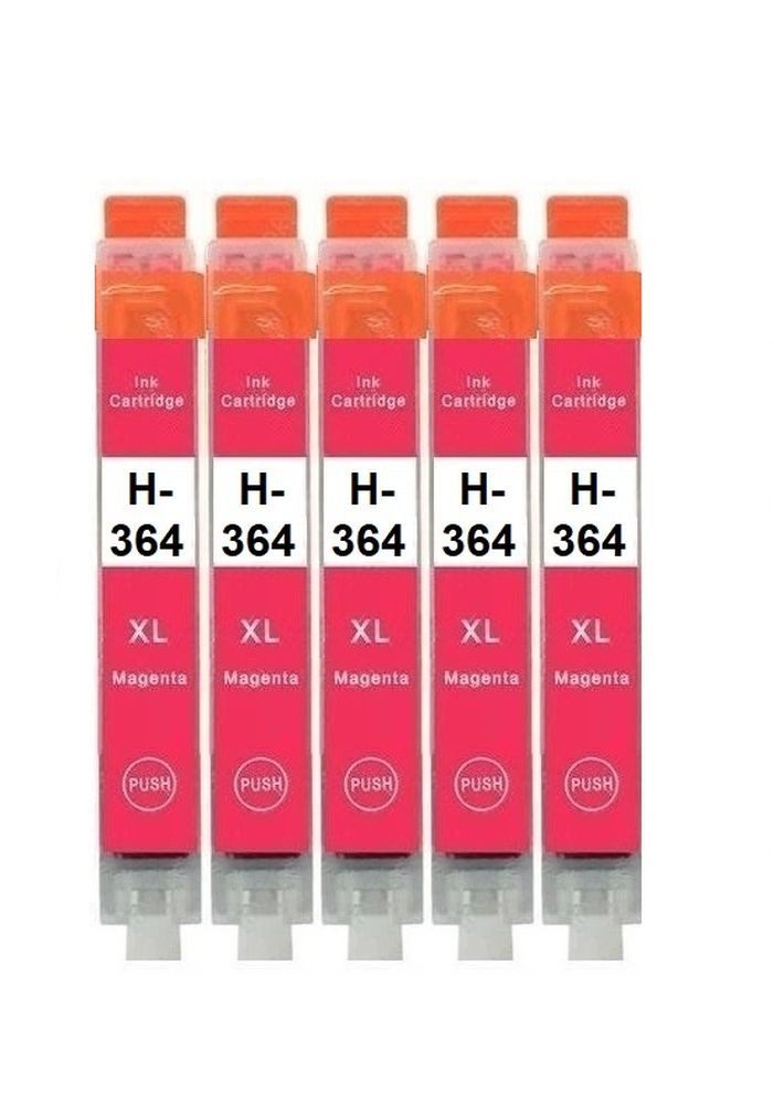 inkpro 5 x Druckerpatrone kompatibel mit HP 364 XL schwarz cyan magenta gelb Tintenpatrone (für Deskjet 3070 A, 3070, 3520, 3521, 3522, 3524, D5445, D5460, Officejet 4610, 4620, 4622, 7515, Photosmart 5510, 5514, 5515, 5520, 5522, 5524, 5525, 6500, 6510, 6520, 6525..., XL Füllmengen: Schwarz 23 ml / Farben und Photoblack 14,5 ml)