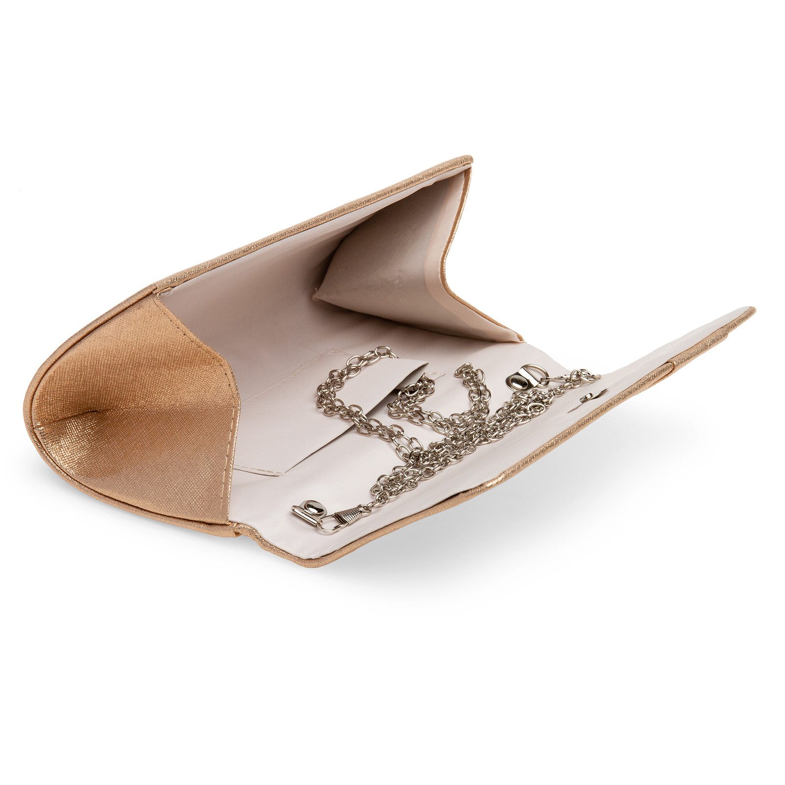 Caspar Clutch TA503 schlichte elegante Damen Abendtasche