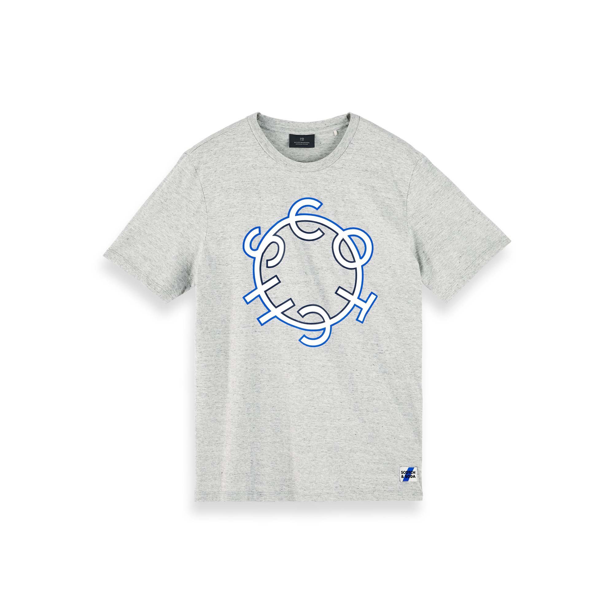 T-Shirt Scotch & Soda Herren T-Shirt Crew Neck Logo Tee 156804