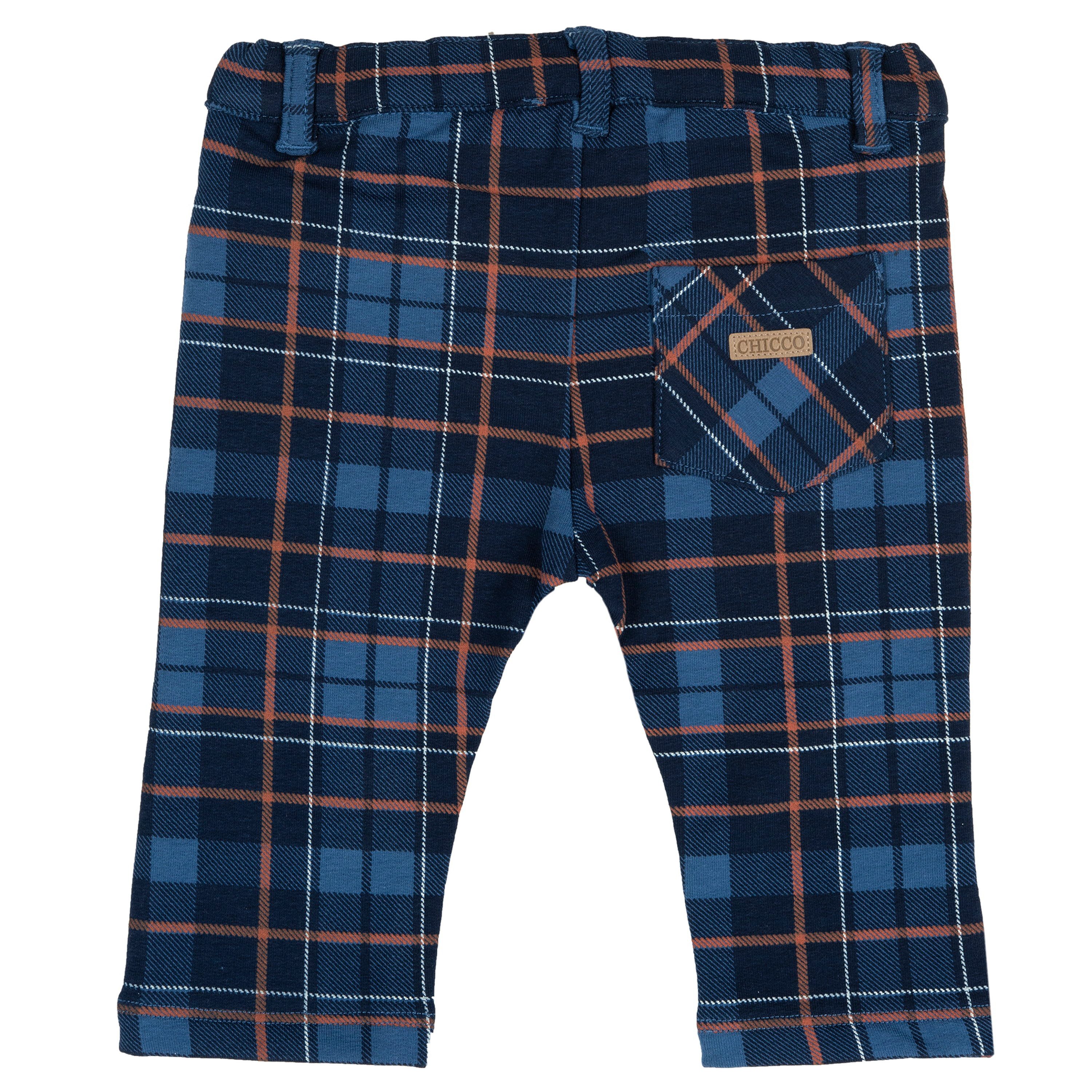 Chicco Chinohose Hose (1-tlg) dezentes Karodesign, elegante Hose