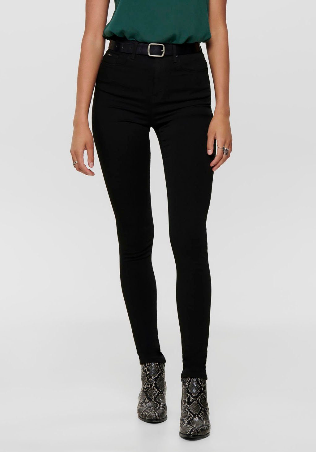 ONLY Skinny-fit-Jeans ONLFOREVER BLACK LIFE HW SK SOO796C NOOS