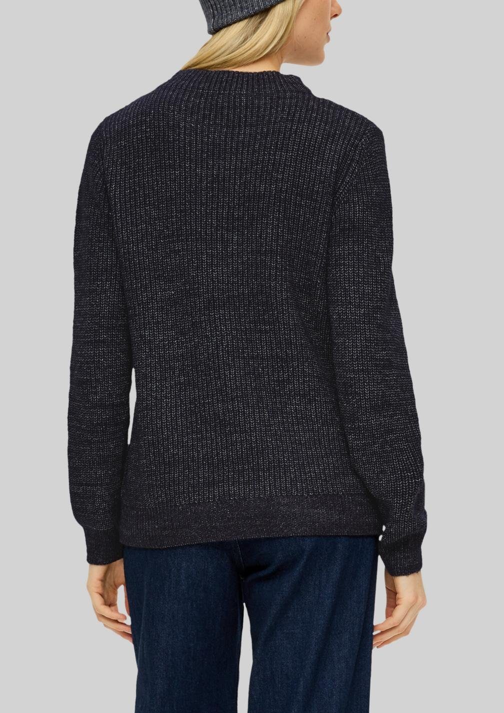 s.Oliver Rundhalspullover Basic (1-tlg) mit Stehkragen