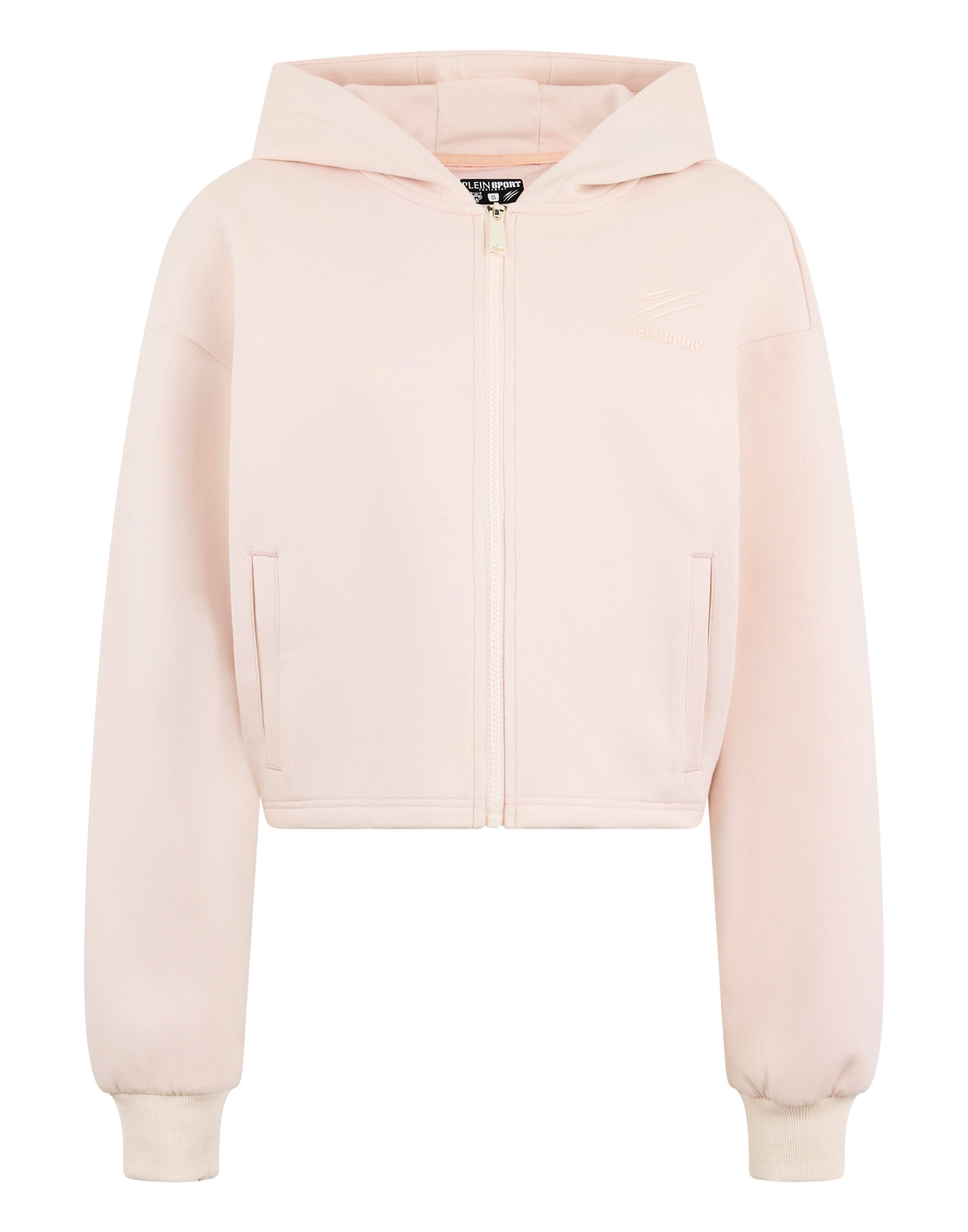 PLEIN SPORT Kapuzensweatjacke Zip Hoodie Icon Scratch