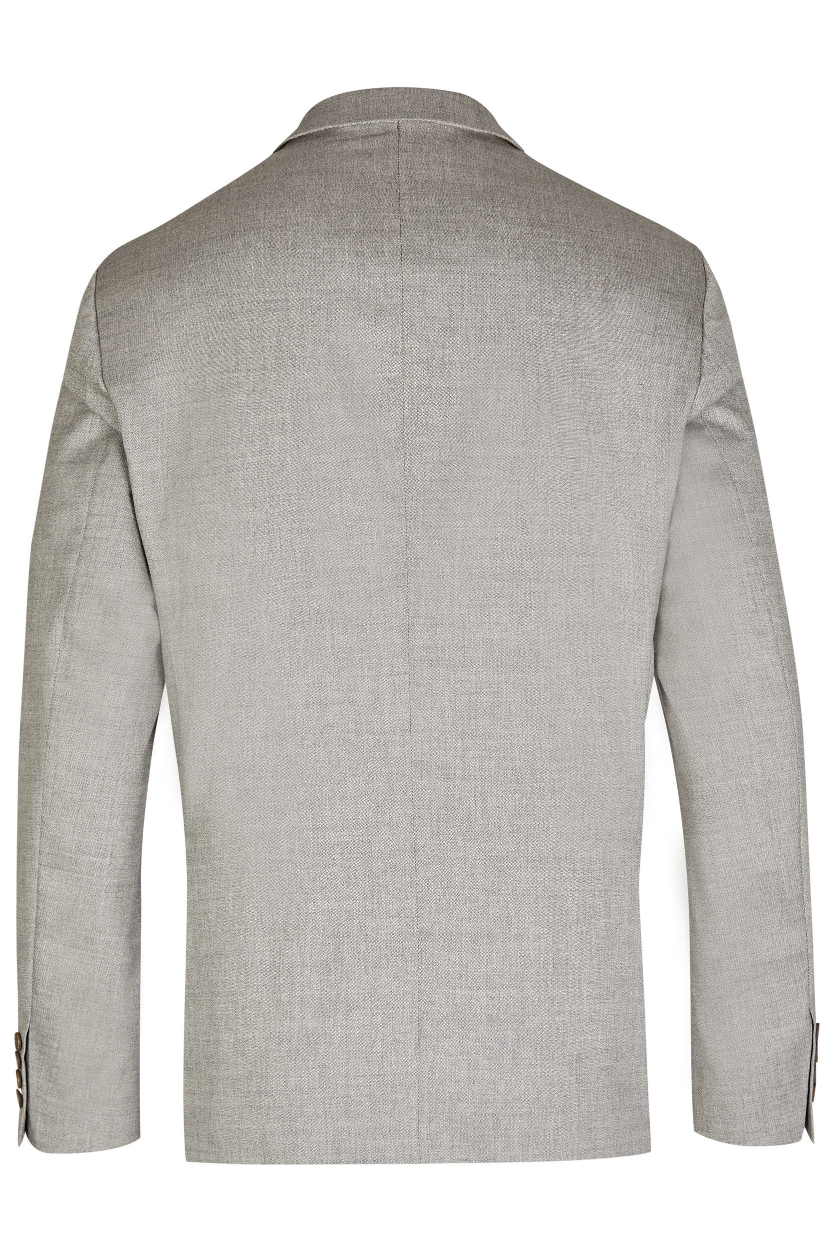 Atelier Torino Sakko Atelier-Torino MIX&MATCH Herren Sakko Drop8 Hellgrau meliert