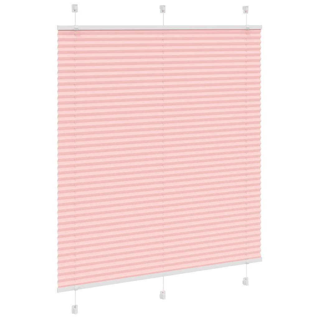 vidaXL Jalousie 115 x 100 cm Plissee Rosa 115x100 cm Stoffbreite 114,4 cm Polyester