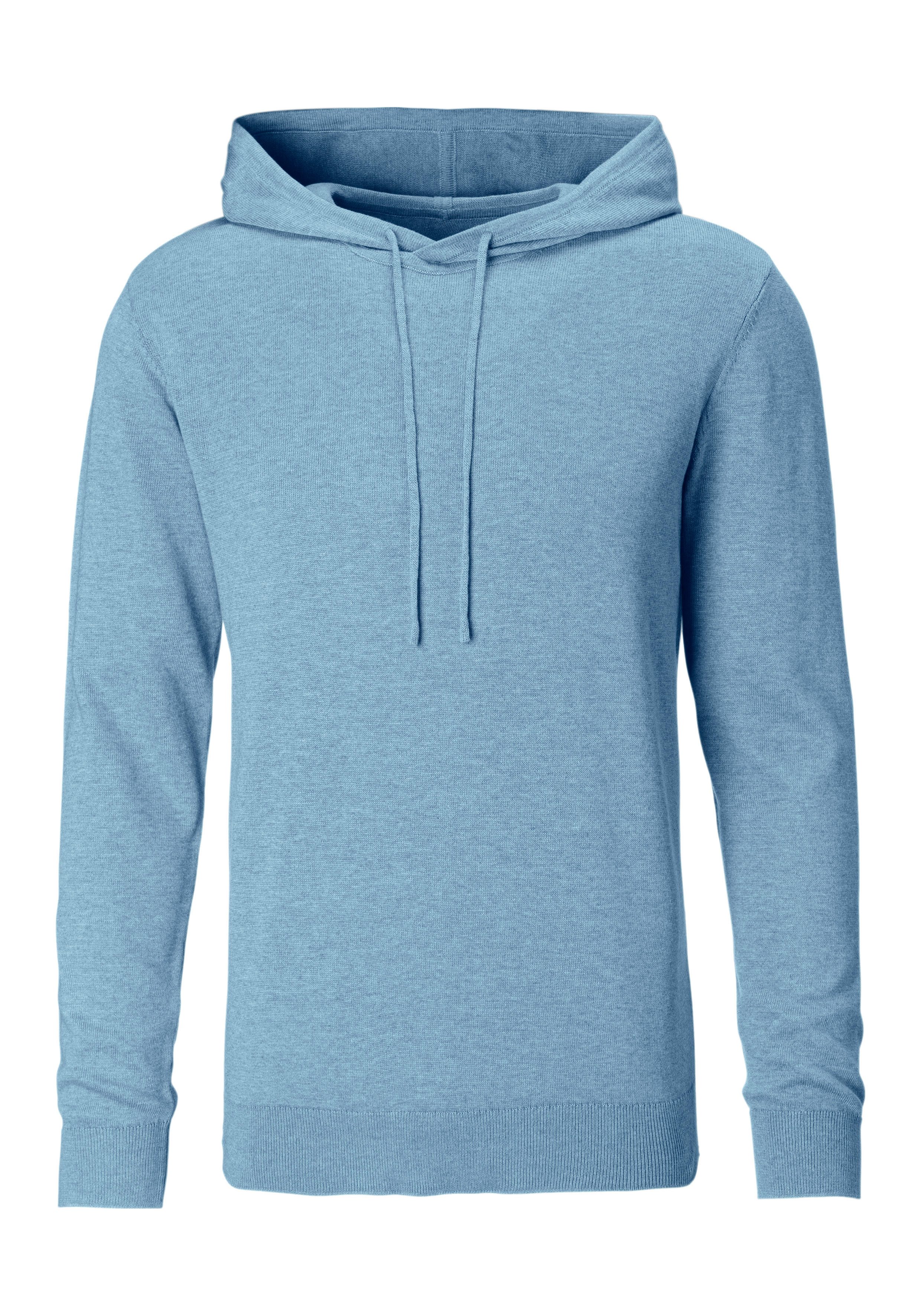 H.I.S Hoodie ", Strickpullover mit Kapuze", Feinstrick aus pflegeleichter B günstig online kaufen