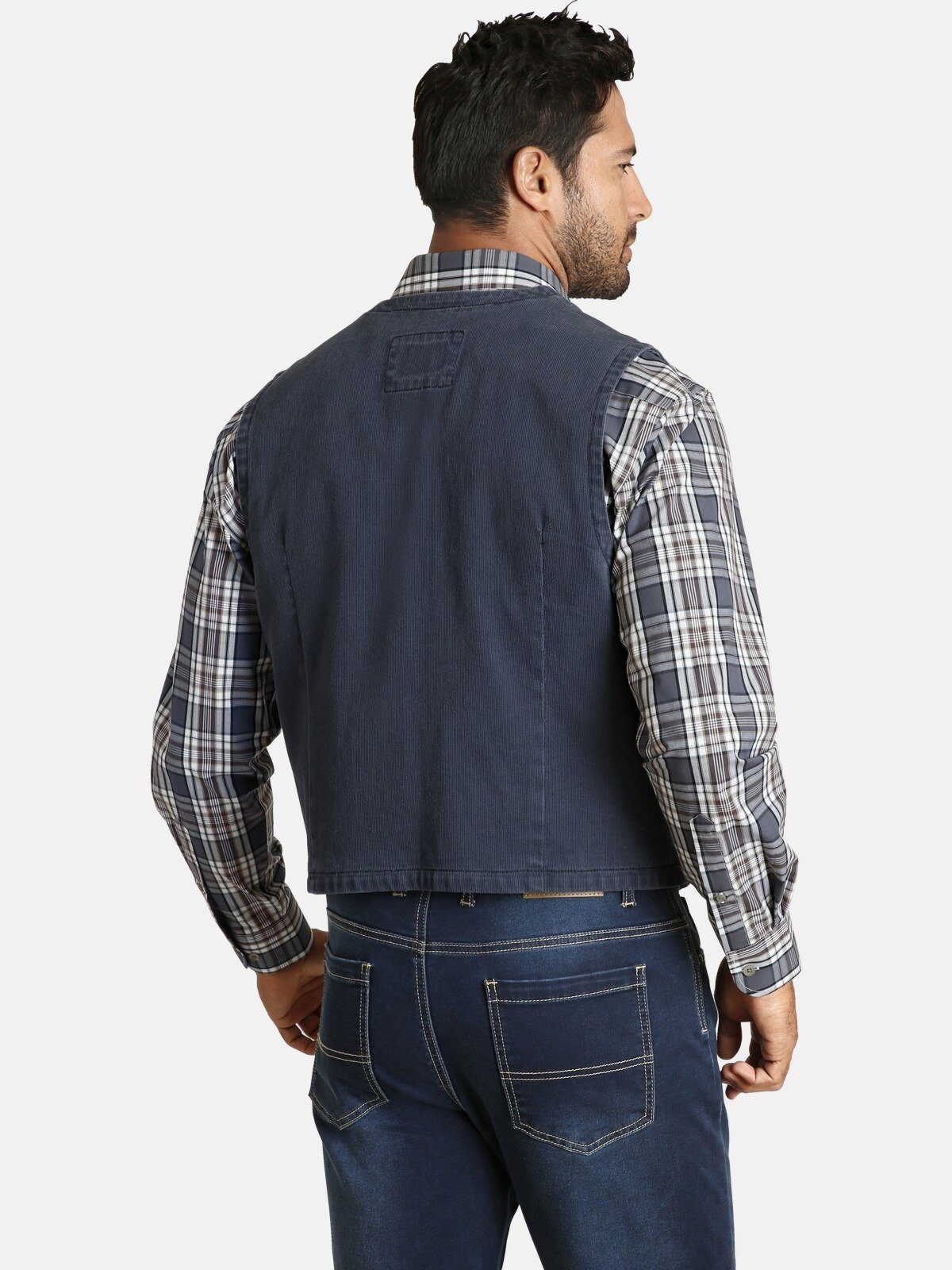 Jan Vanderstorm Anzugweste TORELL Freizeitweste in Jeans-Optik günstig online kaufen