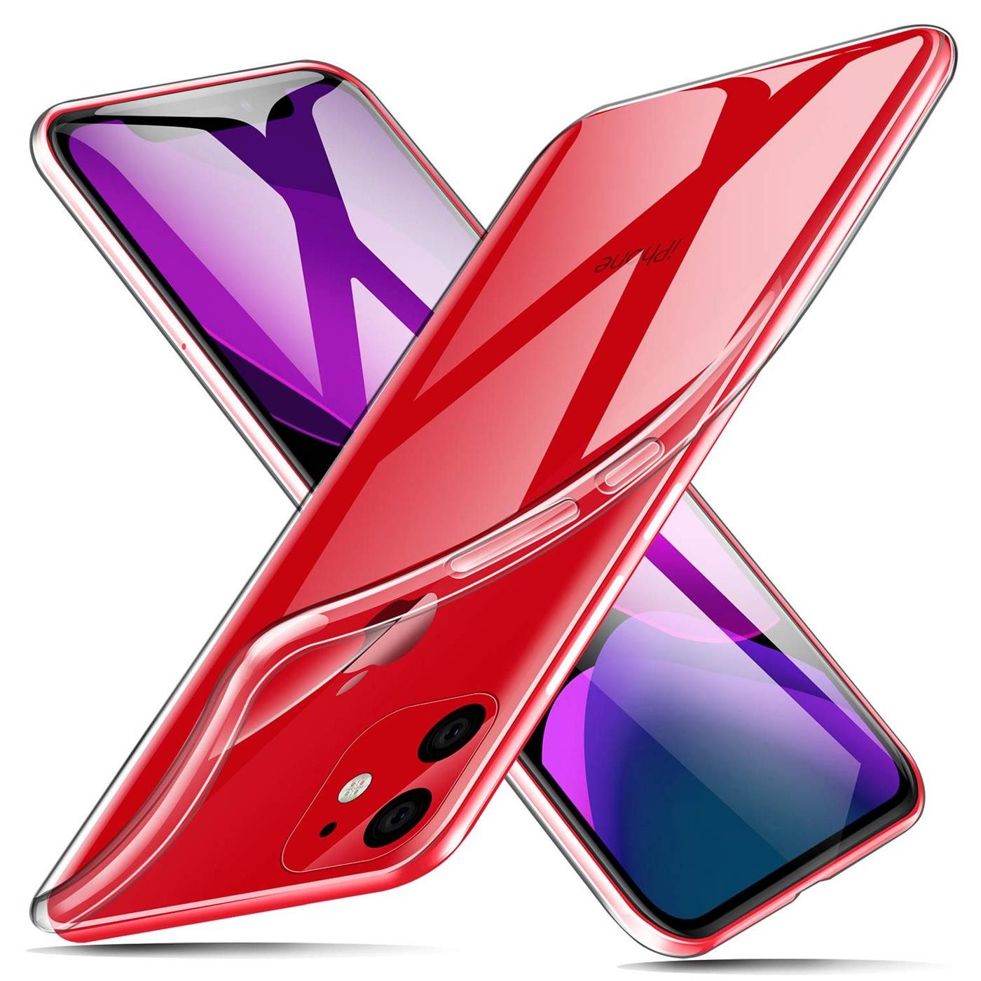 CoolGadget Handyhülle Transparent Ultra Slim Case für Apple iPhone 11 6,1 Zoll, Silikon Hülle Dünne Schutzhülle für iPhone 11 Hülle