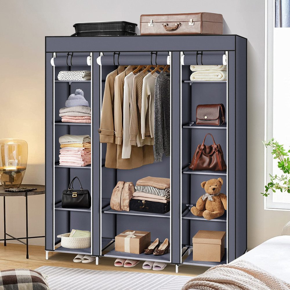 Bellavio Kleiderschrank Stoffschrank 12 Ablagen (1-St., günstig online kaufen