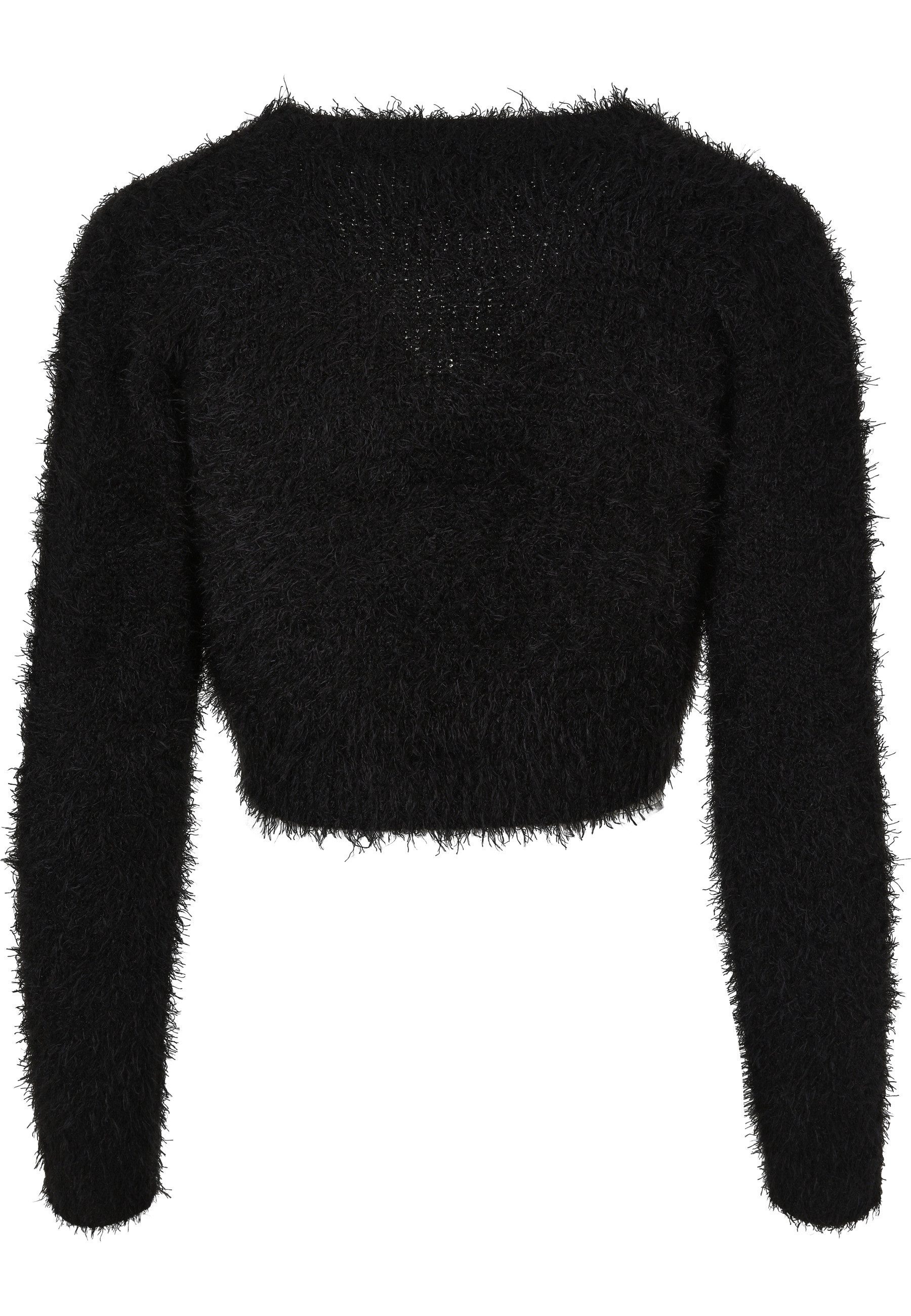 URBAN CLASSICS Strickjacke Urban Classics Damen Ladies Tied Cropped Feather günstig online kaufen
