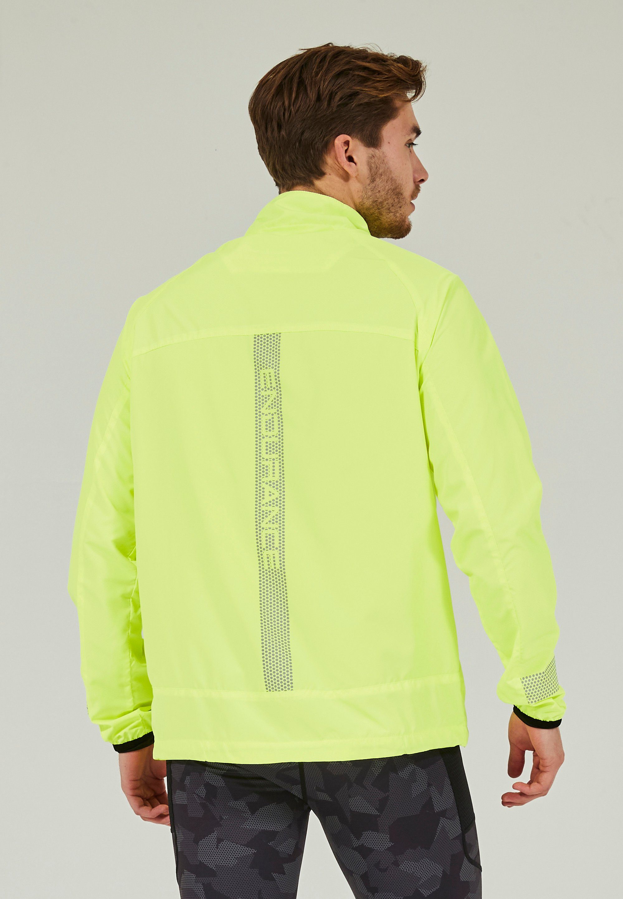 Earlington Laufjacke extra gelb ENDURANCE mit großen reflektierenden Elementen