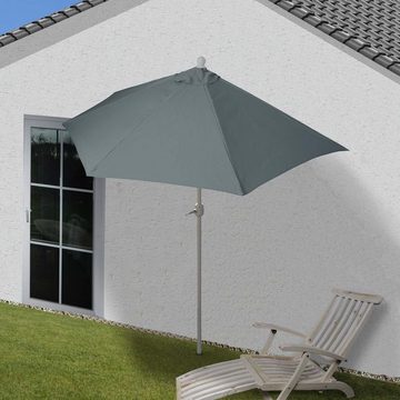 MCW Sonnenschirm Lorca-270, LxB: 260x135 cm, Optional mit Schirmständer, witterungsfest Platzsparend faltbar