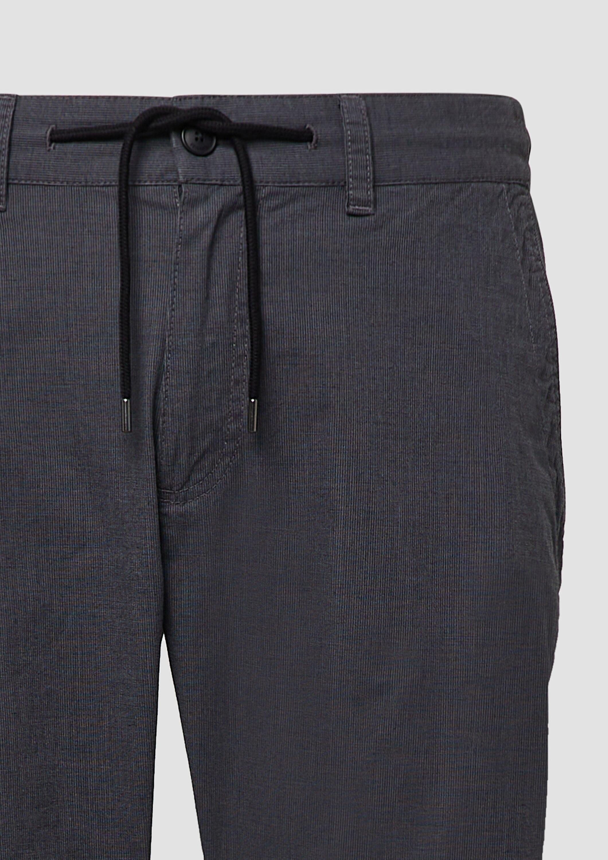 s.Oliver Chinos Hose PHOENIX Phoenix: Gemusterte Chino aus Baumwollstretch mit Elastikbund