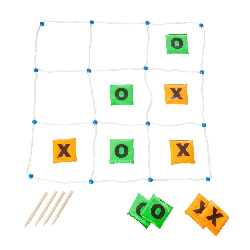 BS Toys Spiel Geschicklichkeitsspiel Tic Tac Toe, Schult die Grobmotorik