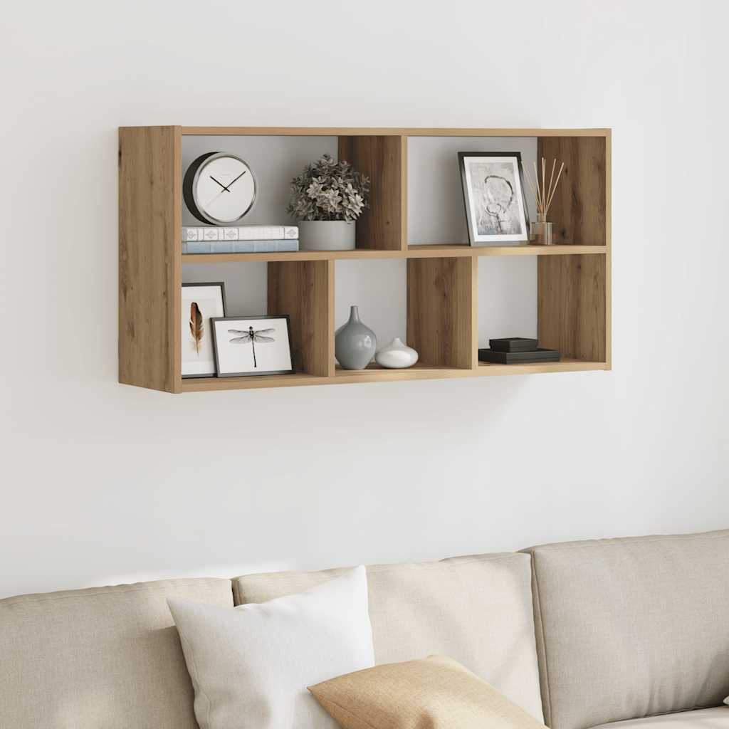 vidaXL Regal Wandregal Artisan-Eiche 100x25x50 cm günstig online kaufen