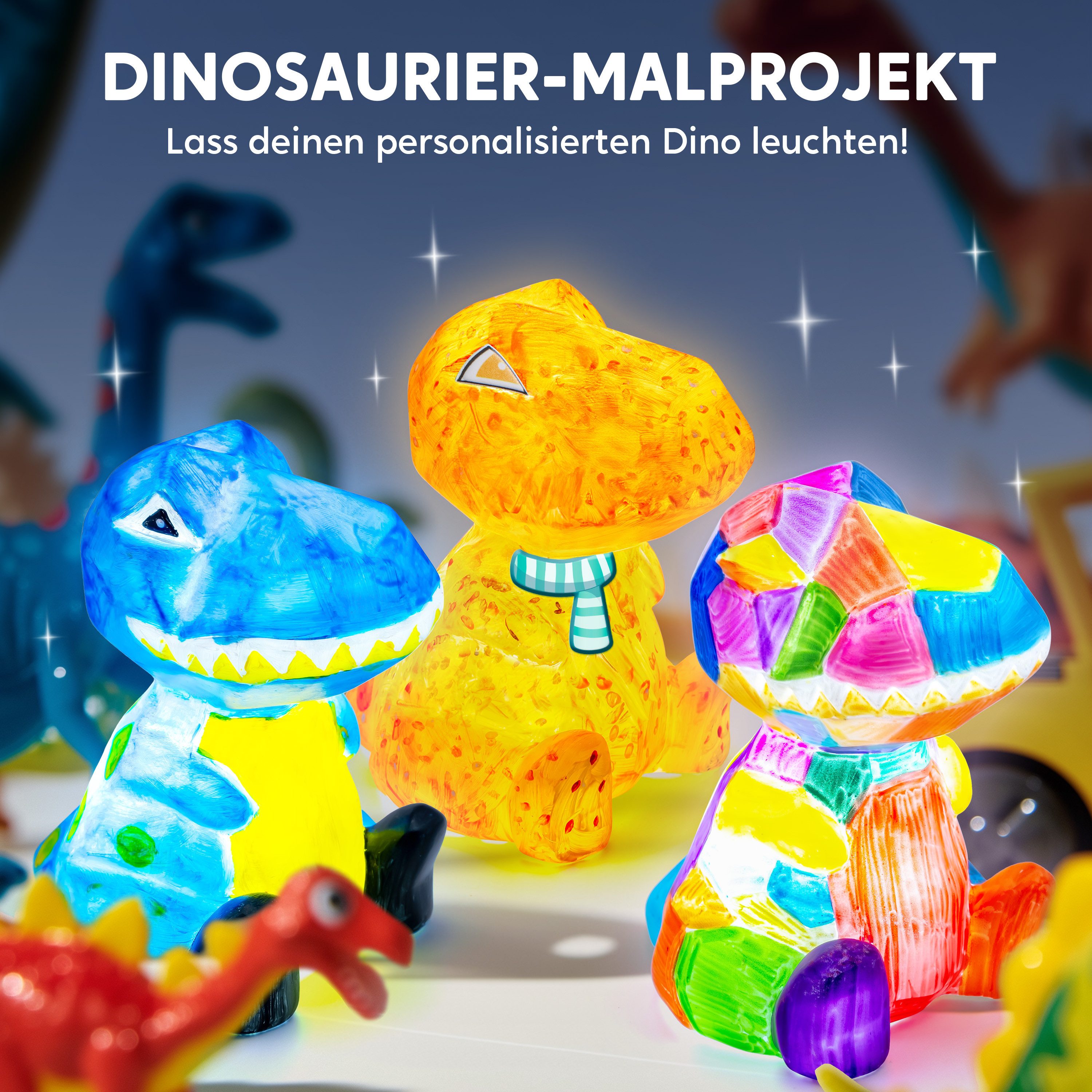 Klever Kits Bastelscheren Klever Kits Dinosaurier Lampe Bastelset Kinder ab 6+ jahre