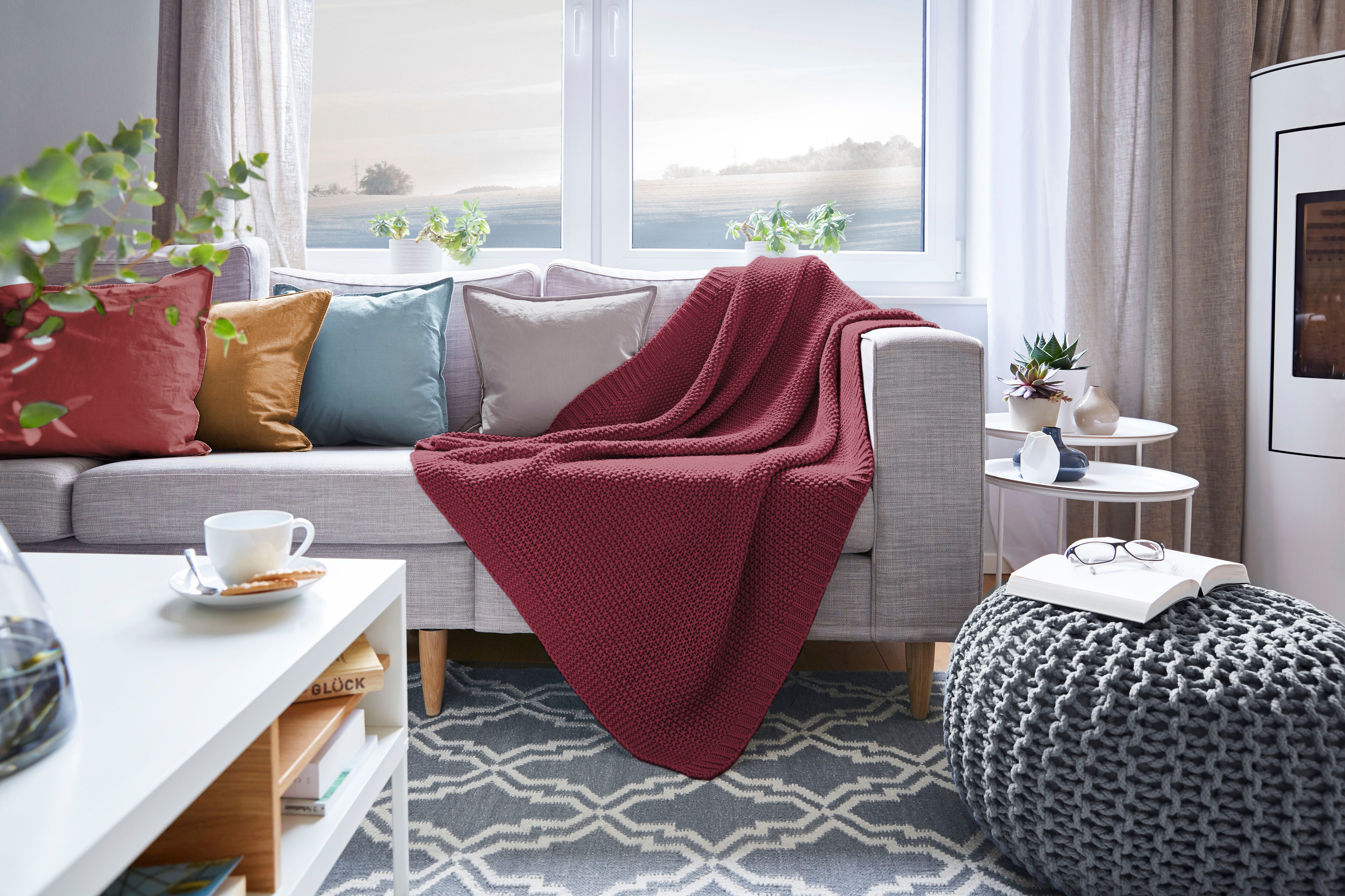 Wohndecke Strick, Primera, mit einer hochwertigen Randverarbeitung, Kuschel günstig online kaufen