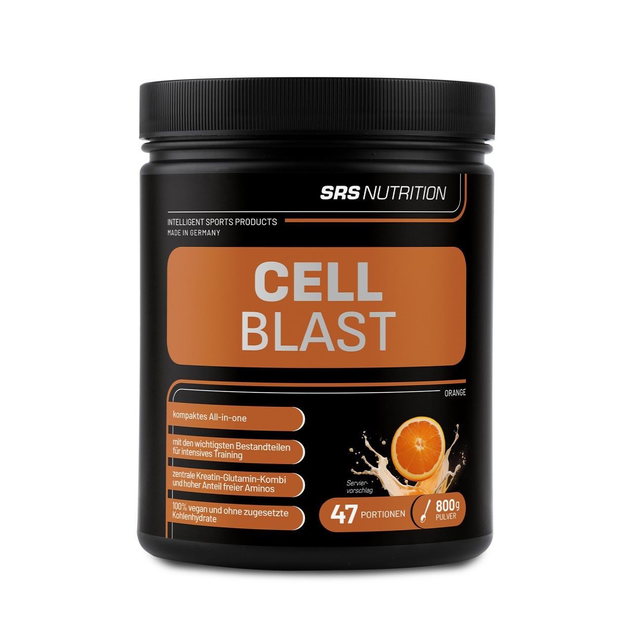 SRS NUTRITION SRS - Cell Blast - ALL-IN-ONE Kreatin Monohydrat + Aminosäuren 800g Pulver, 800 g, All-in-one Trainingsformel