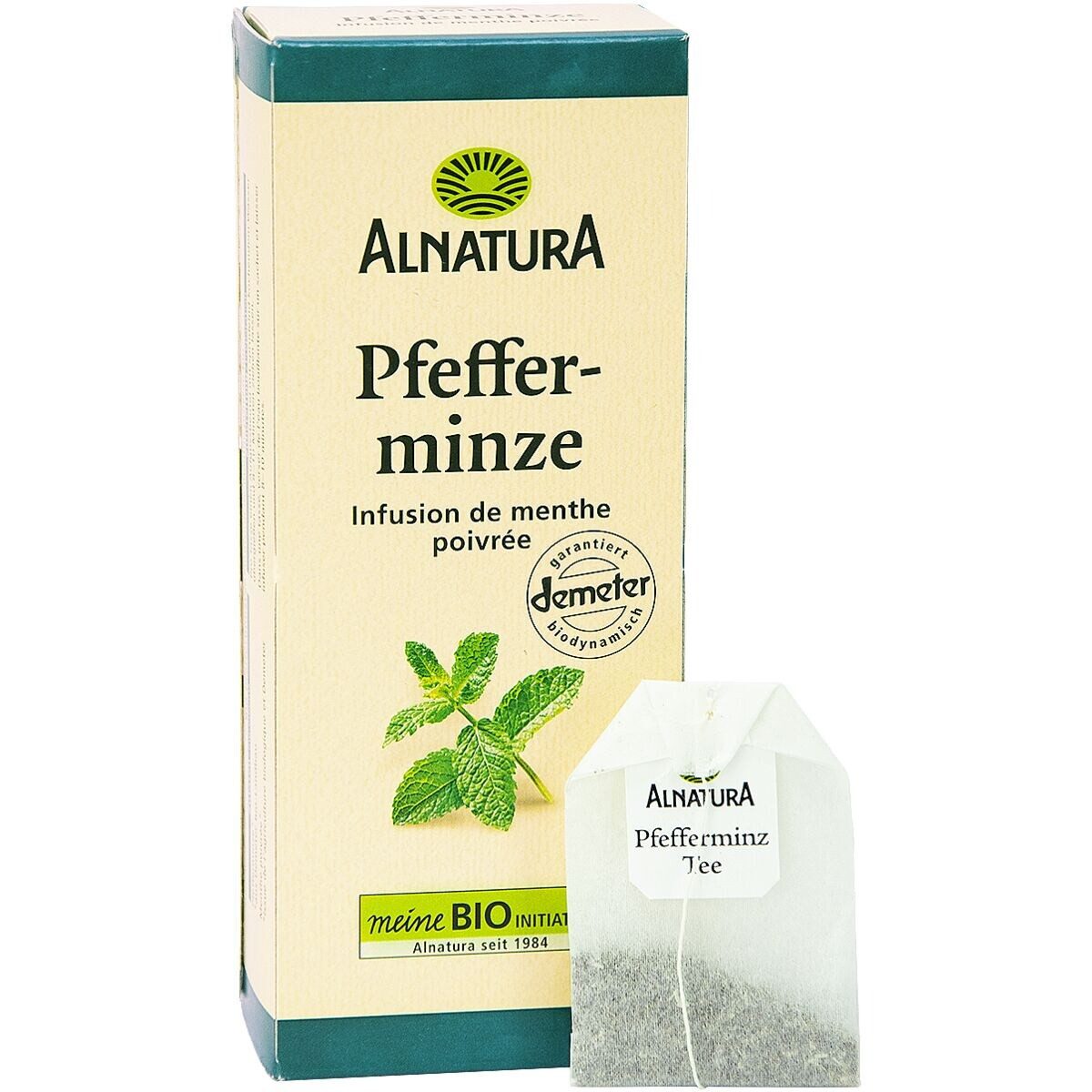 Alnatura Tee Pfefferminze, Kräutertee, 20 Aufgussbeutel
