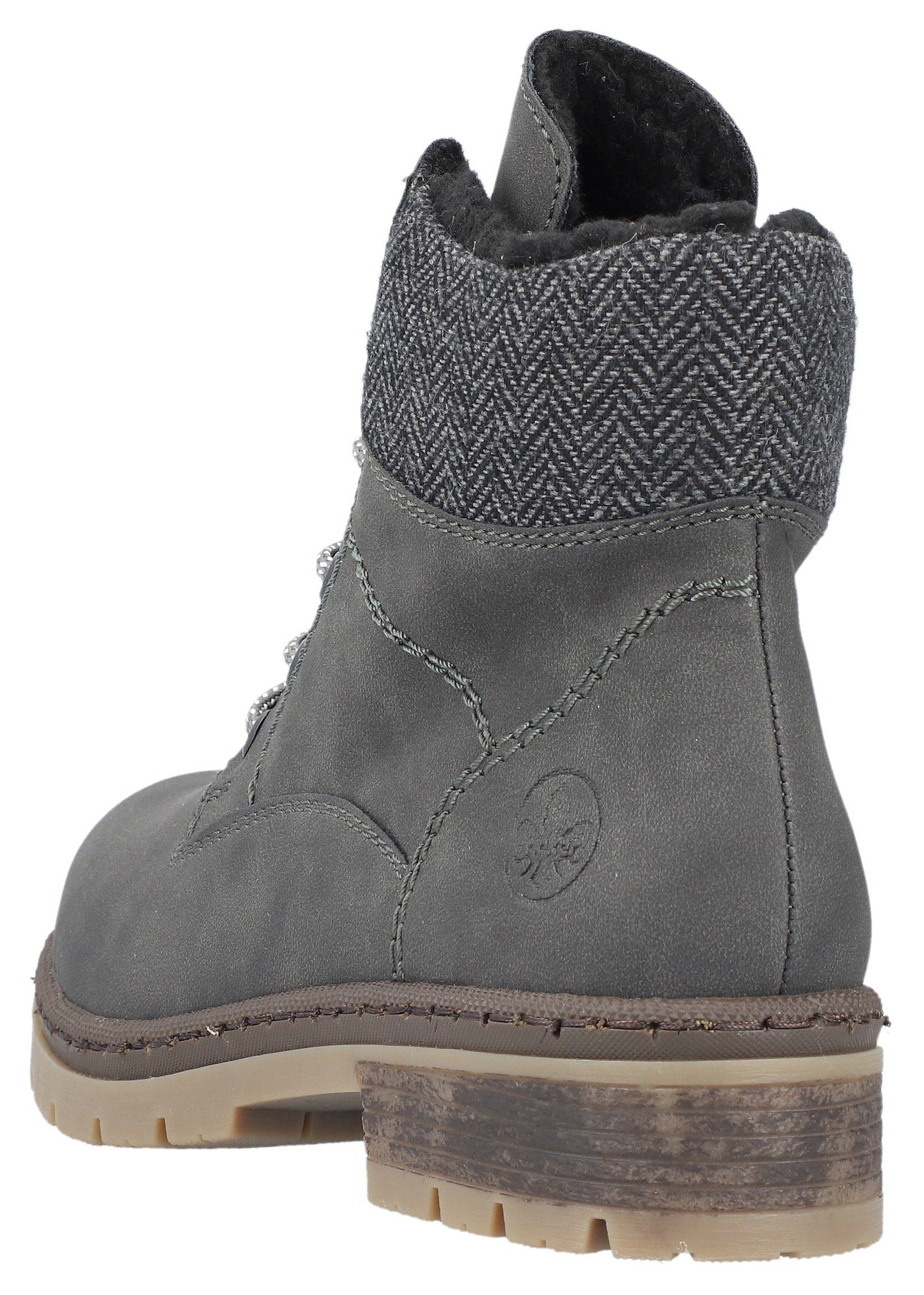Rieker Winterstiefelette, Schnürboots, Stiefelette, Blockabsatz, mit günstig online kaufen