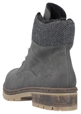 Rieker Winterstiefelette, Schnürboots, Stiefelette, Blockabsatz, mit Innen-Reißverschluss