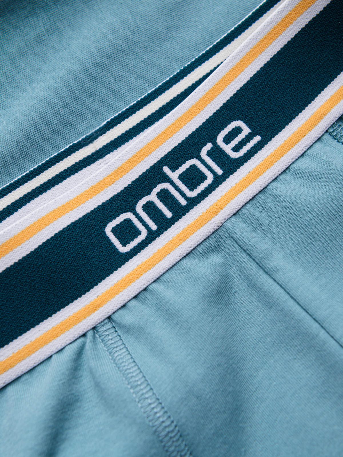 OMBRE Boxer 3er-Pack klassische Herren-Boxershorts mit dekorativem Bund