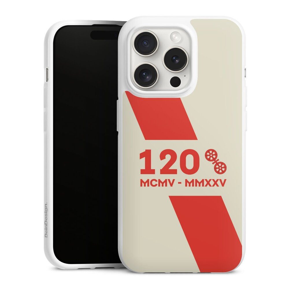 DeinDesign Handyhülle 1. FSV Mainz 05 E.V. 120 Jahre Bundesliga, Apple iPhone 15 Pro Silikon Hülle Bumper Case Handy Schutzhülle