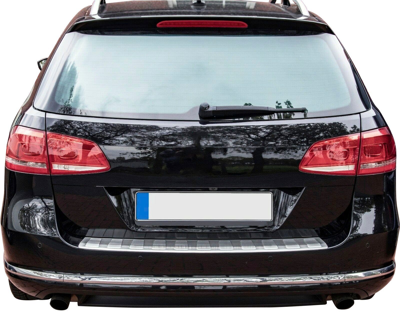 VW B7 gebürstet matt für Zubehör + RECAMBO ALLTRACK, PASSAT VARIANT Edelstahl 2010-2014, Ladekantenschutz,