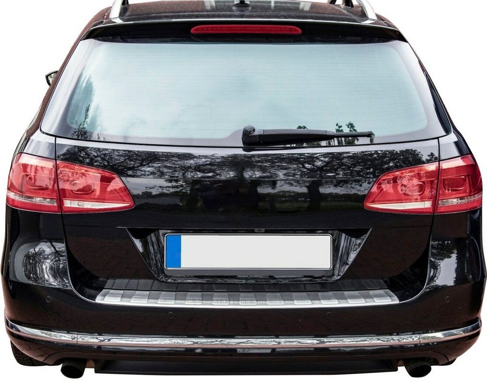 RECAMBO Ladekantenschutz, Zubehör für VW PASSAT B7 VARIANT + ALLTRACK,  2010-2014, Edelstahl matt gebürstet
