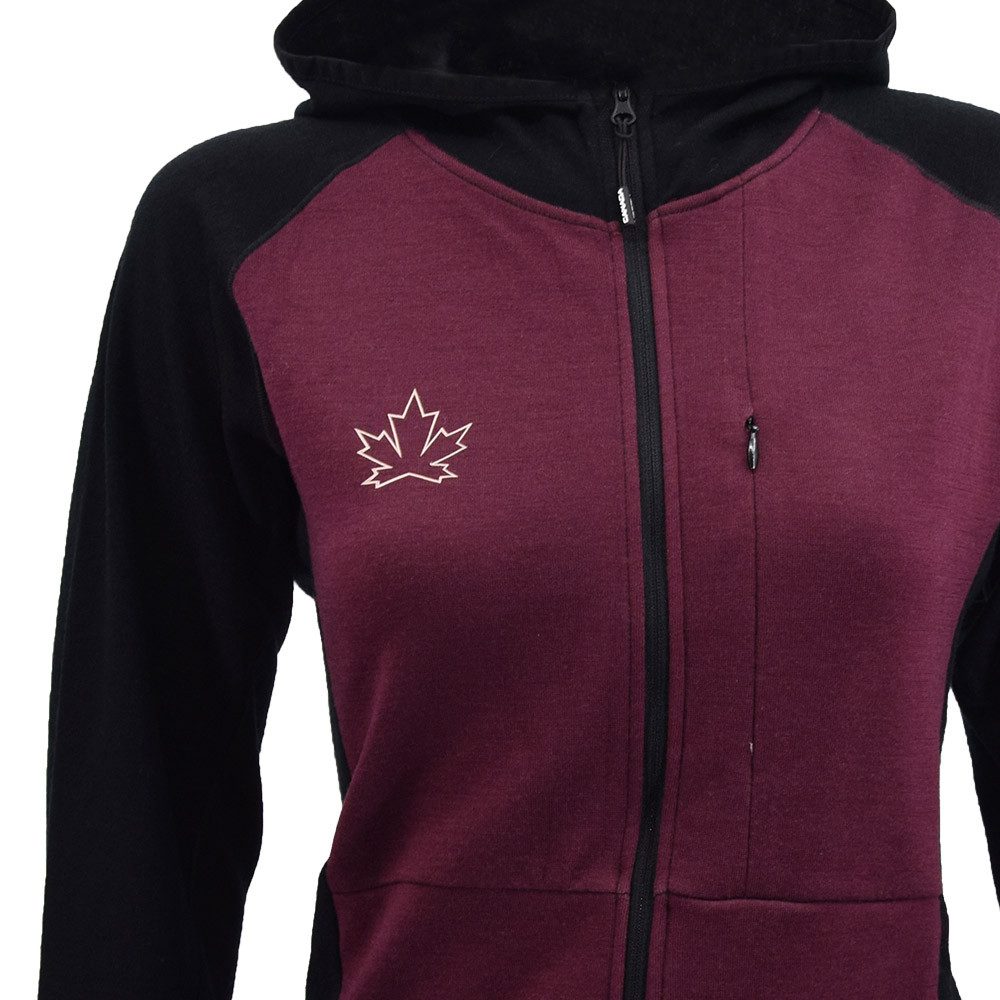 Canada North Trekkingjacke CANADA NORTH - Damen Merino WOLLJACKE KIVALLIQ mit Daumenloch