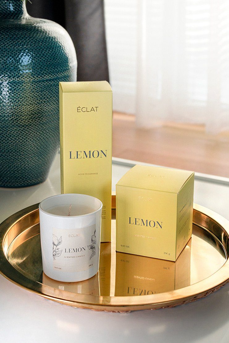 ÉCLAT Raumduft ECLAT Lemon - Raumduft Diffusor Lufterfrischer mit Stäbchen