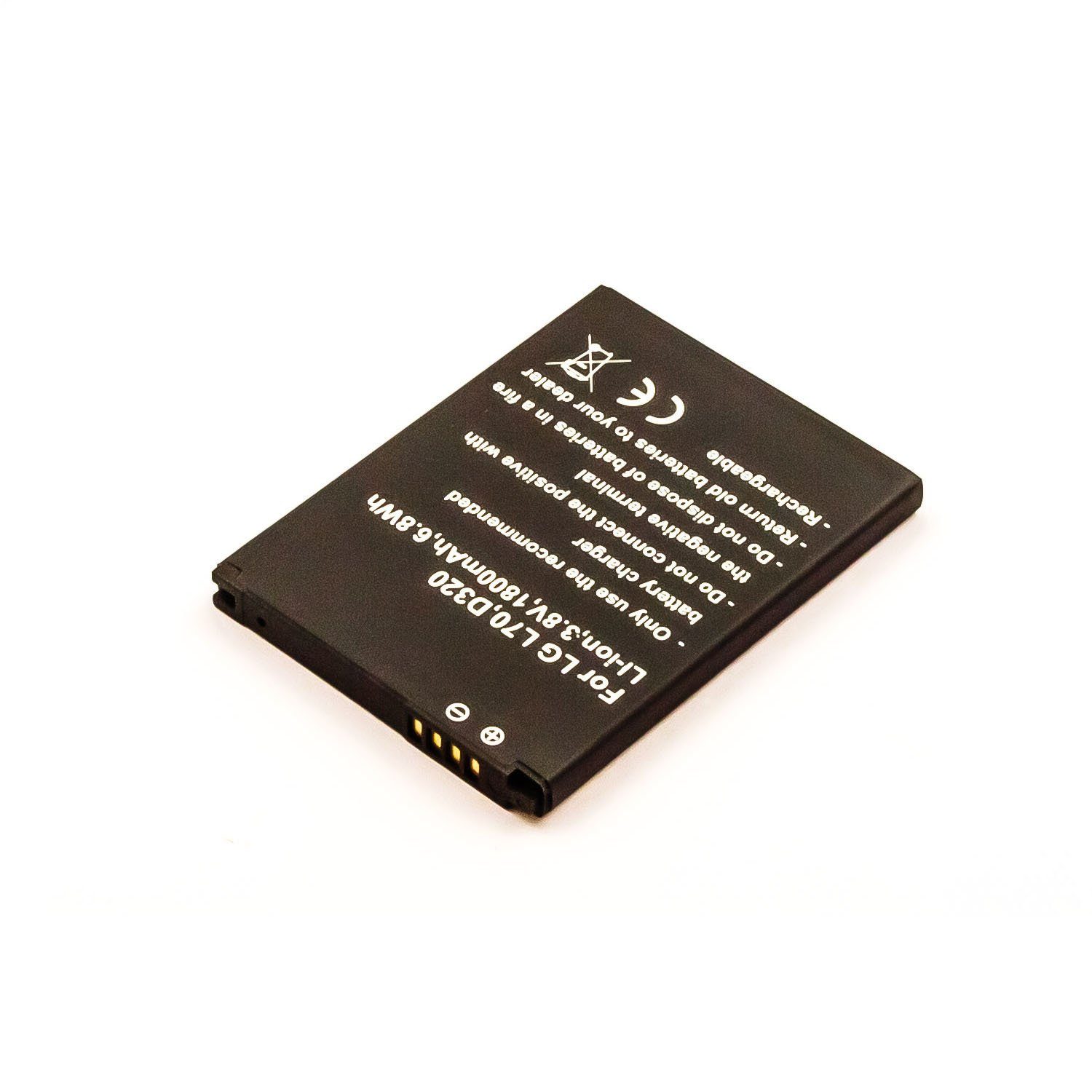 MobiloTec Akku kompatibel mit LG Electronics MS323 Akku Akku 1450 mAh (1 St)