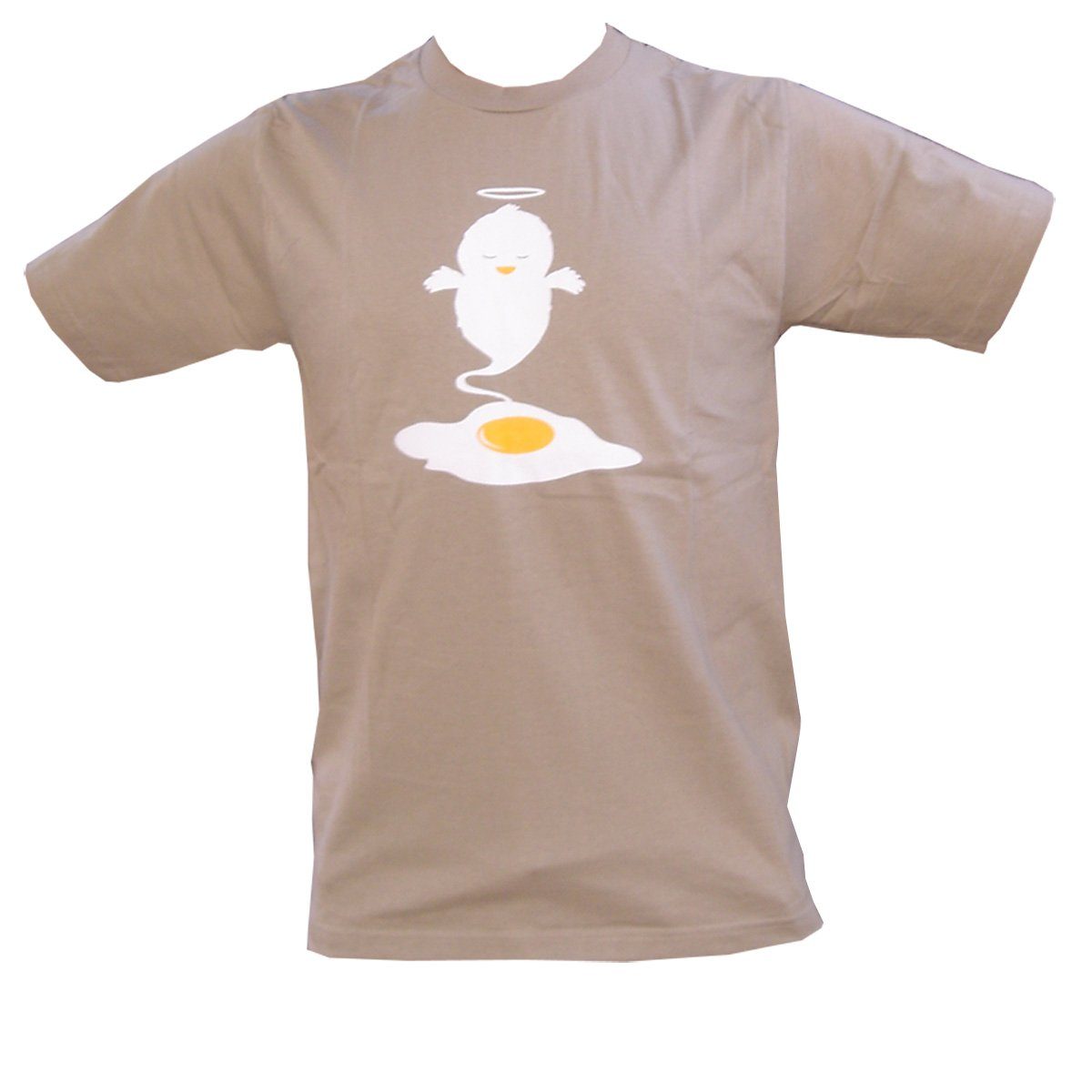 PANASIAM T-Shirt T-Shirt mit EggSoul print Beige