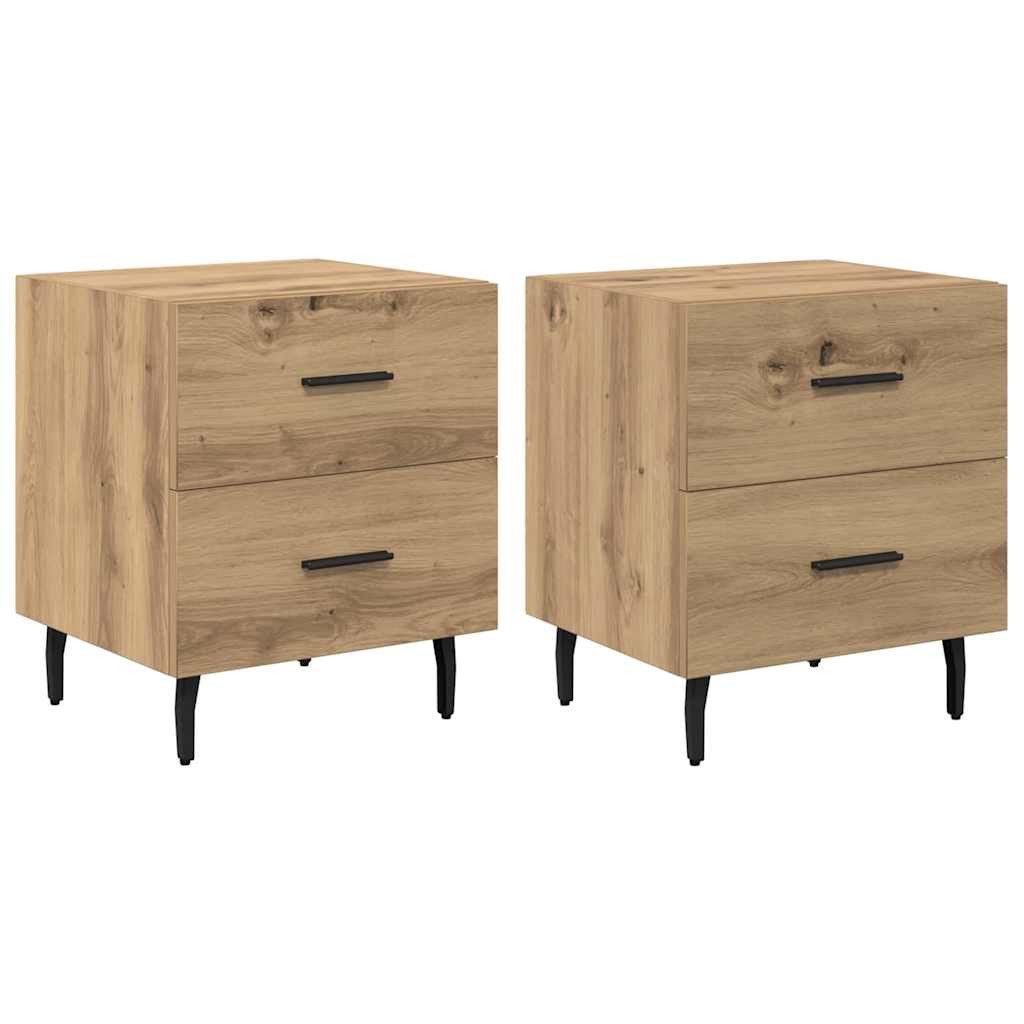 Nachttisch Nachttisch 2 pcs Artisan-Eiche 40 x 35 x 47,5 cm Holzwerkstoff