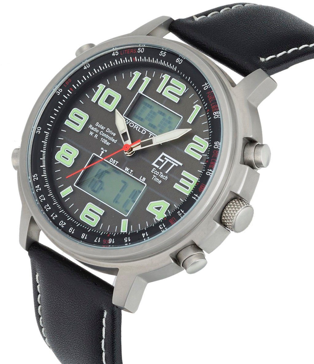 ETT Funkchronograph Hunter World Timer EGS-11301-22L, Armbanduhr, Herrenuhr günstig online kaufen