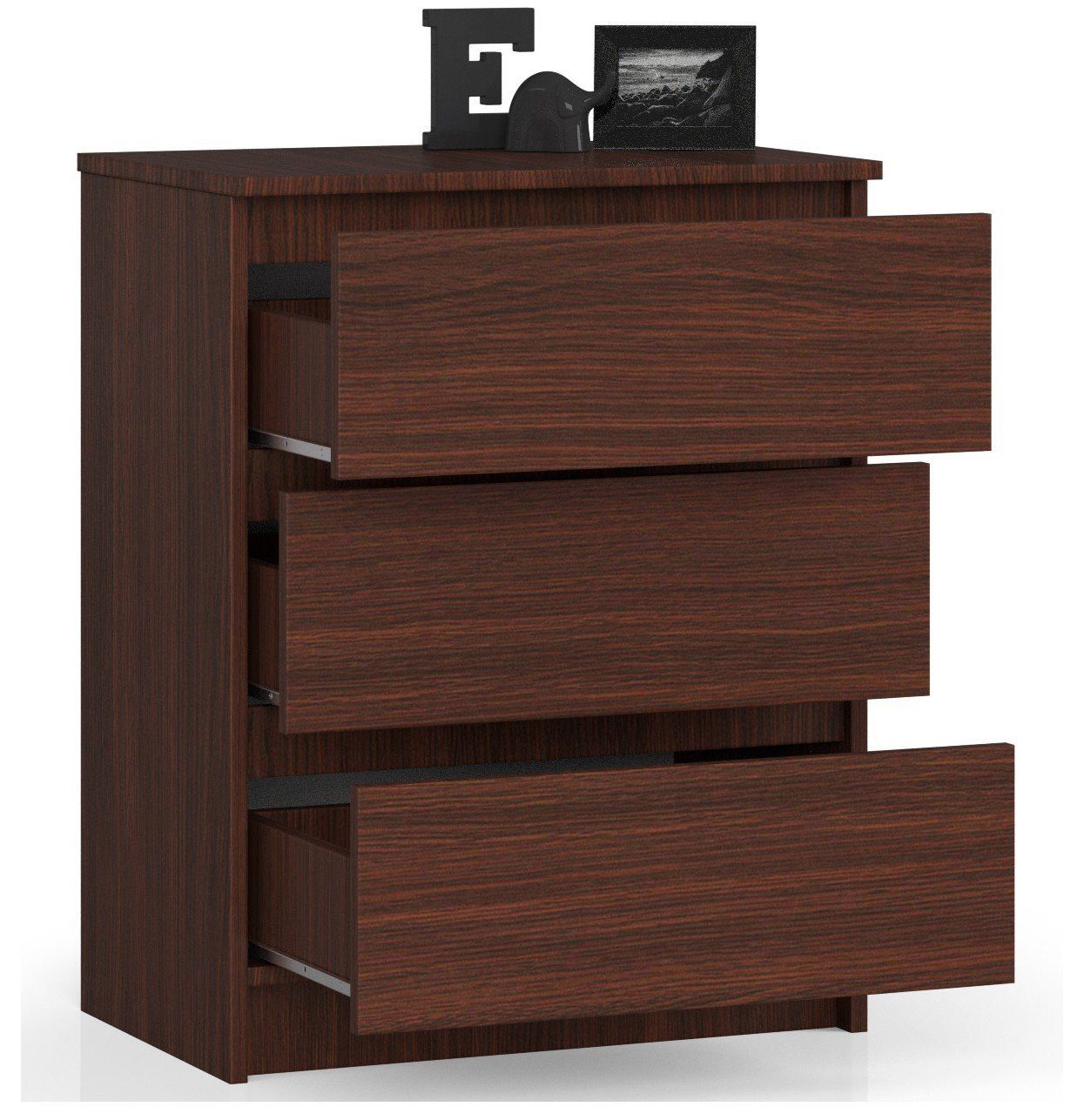 Raumhirsch Furniture Kommode mit 3 Schubladen 60 cm breit Holz Schrank, Highboard / Kommode 60 cm, Sideboard Organizer für jeden Raum