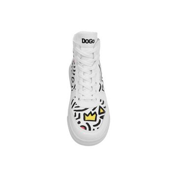 DOGO Abstract Outline white Stiefelette Vegan