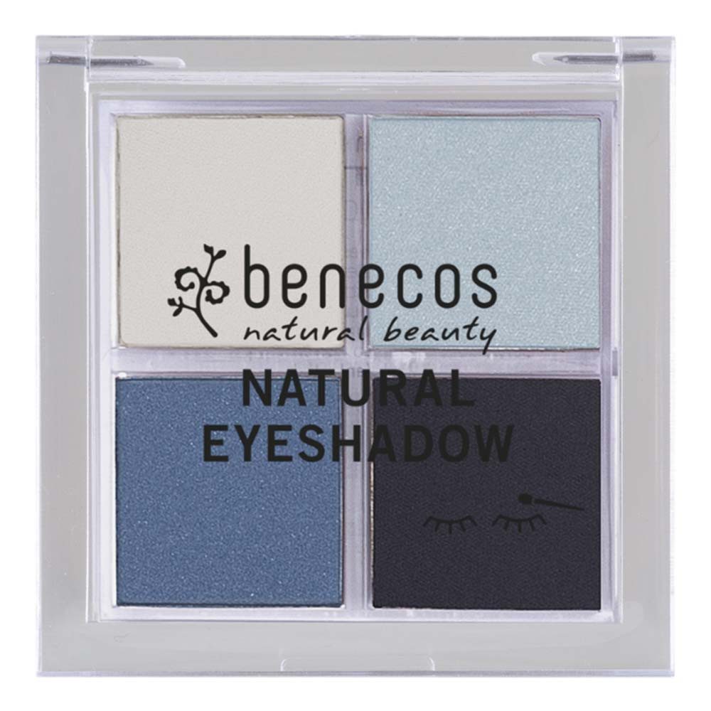 Benecos Lidschatten Natural Quattro Eyeshadow - True Blue 8g