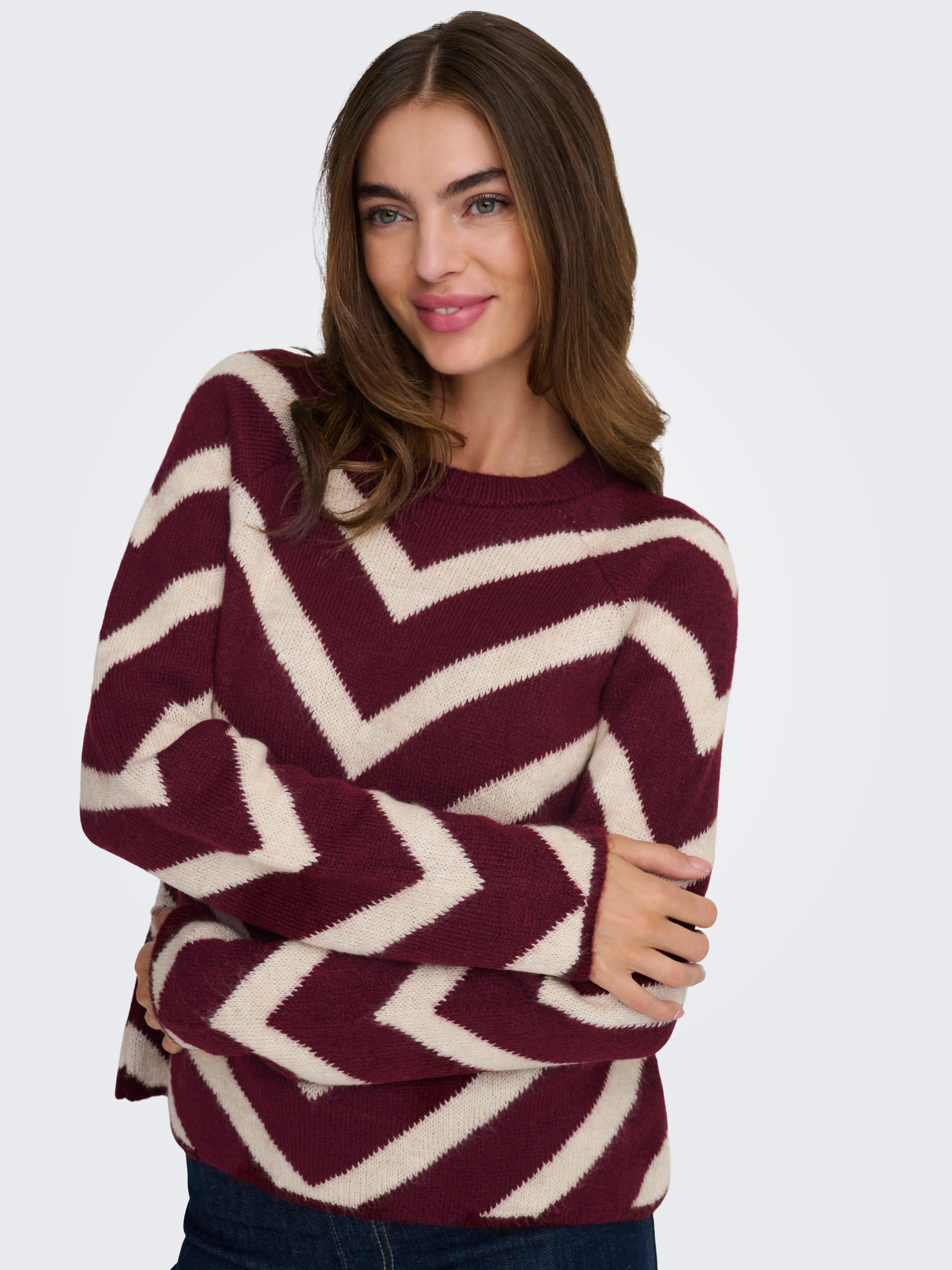ONLY Strickpullover ONLELIZA L/S PULLOVER KNT NOOS Kunstfaser, regular fit