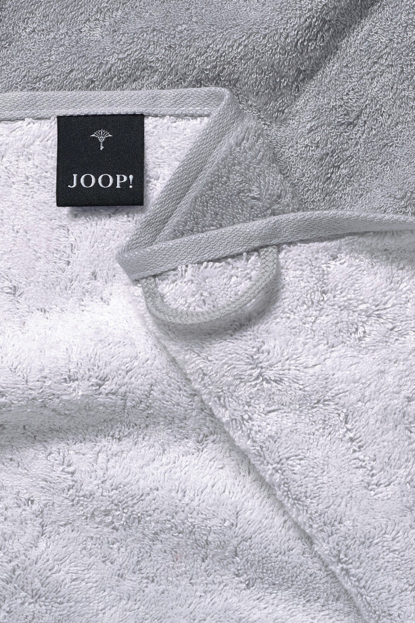 Joop! Duschtuch JOOP! LIVING Textil (1-St) DOUBLEFACE Duschtuch, - Silber CLASSIC
