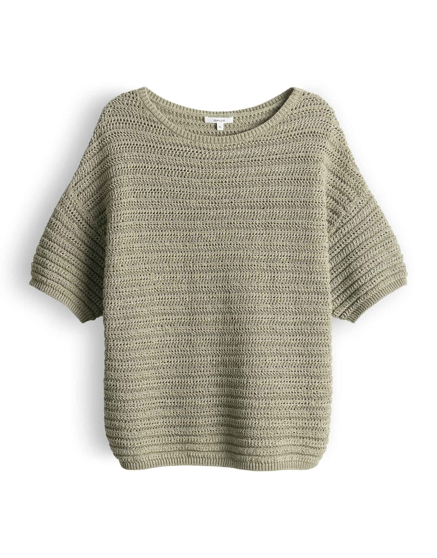 OPUS Strickpullover Pinse breath aus Grobstrick mit dezenter Struktur Lochstrickmuster, Casual – ideal für Alltag und moderne Looks