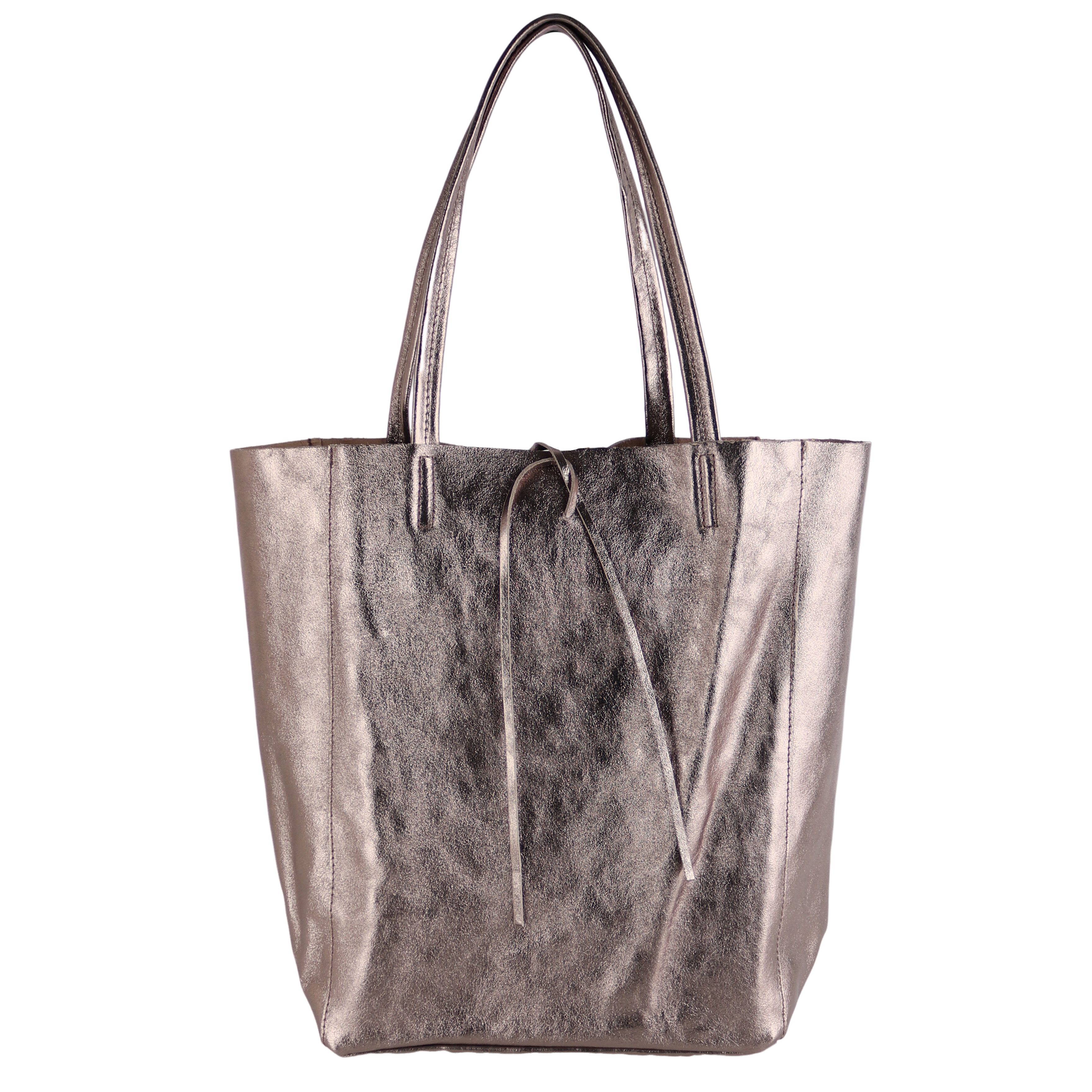 MIRROSI Shopper aus Echtleder / Wildleder, Made in Italy, Henkeltasche Tasche (Einkaufstasche in vielen trendigen Farben), Tragetasche (38x38x16cm) mit Stauraum A4 Ordner