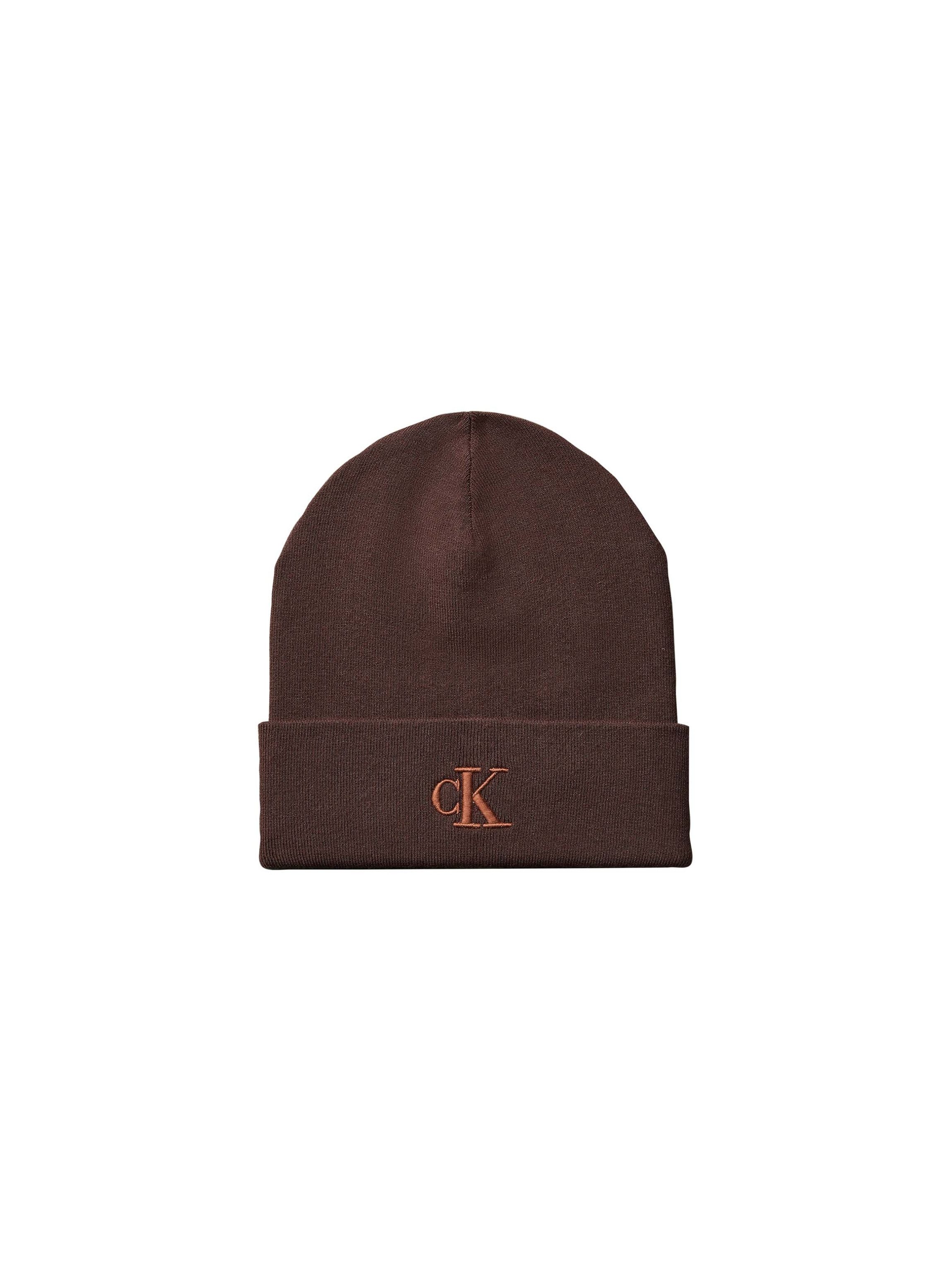Calvin Klein Beanie CK FINE RIB BEANIE Regular fit mit Markenlogo