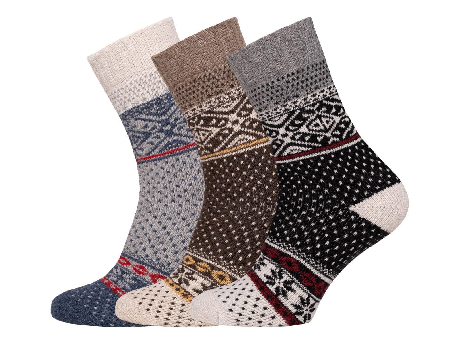HomeOfSocks Norwegersocken 45% Wollsocken Buntes Skandinavisches Design Dicke Socken Hyggelig Warm Mit 45% Wollanteil In Norwegischem Design