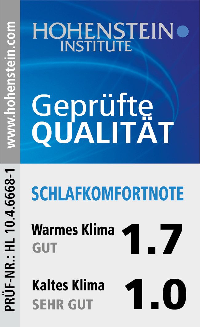 Haeussling Daunenbettdecke Swiss Royal, Bettdecken für Sommer und Winter, Ganzjahresdecke, Decke, Füllung: 90% Daunen, 10% Federn, Bezug: 100% Baumwolle, Bettde – Bild 5 von 5