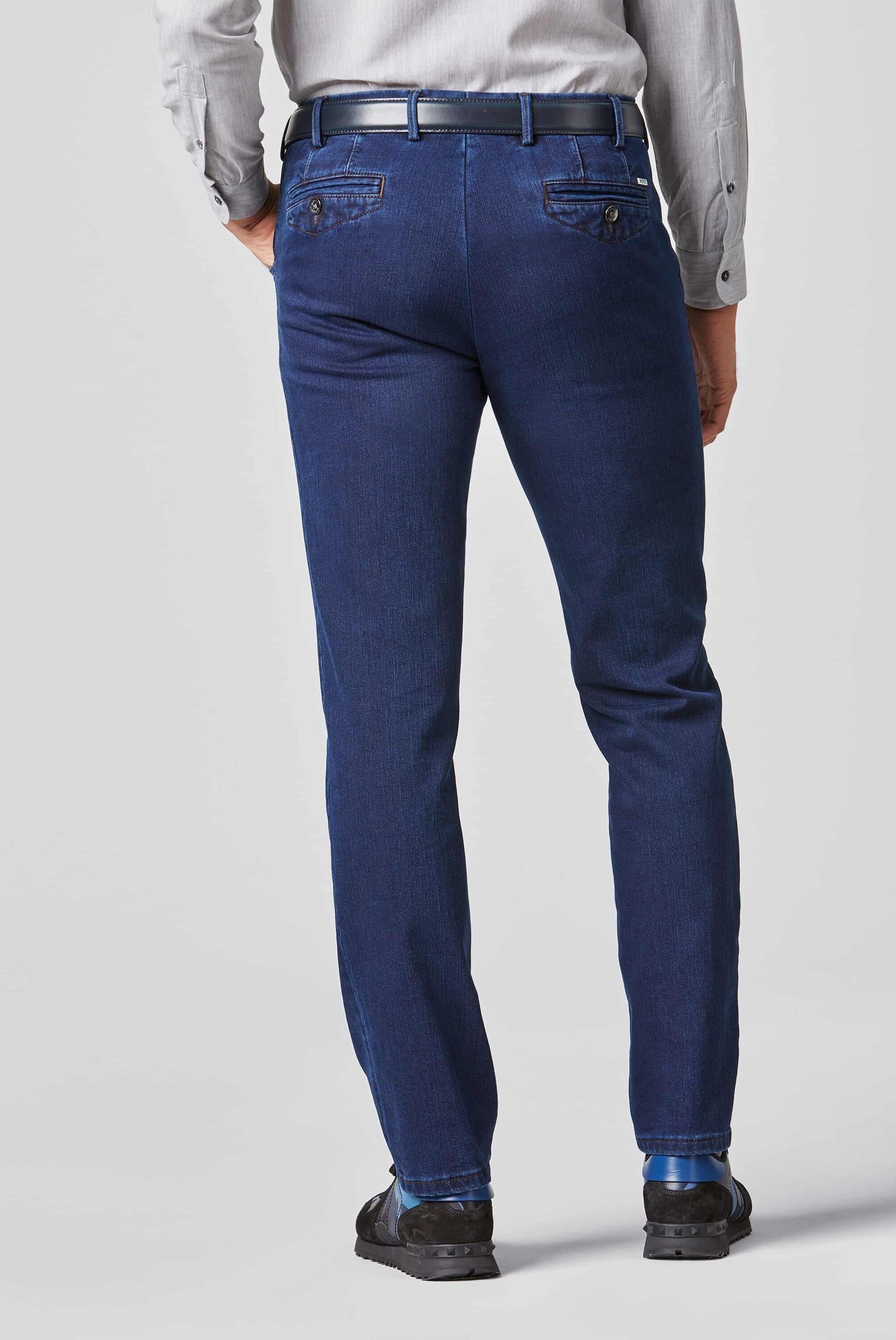 dark-blue 2-Way MEYER Stretch 5-Pocket-Jeans CHICAGO stone mit