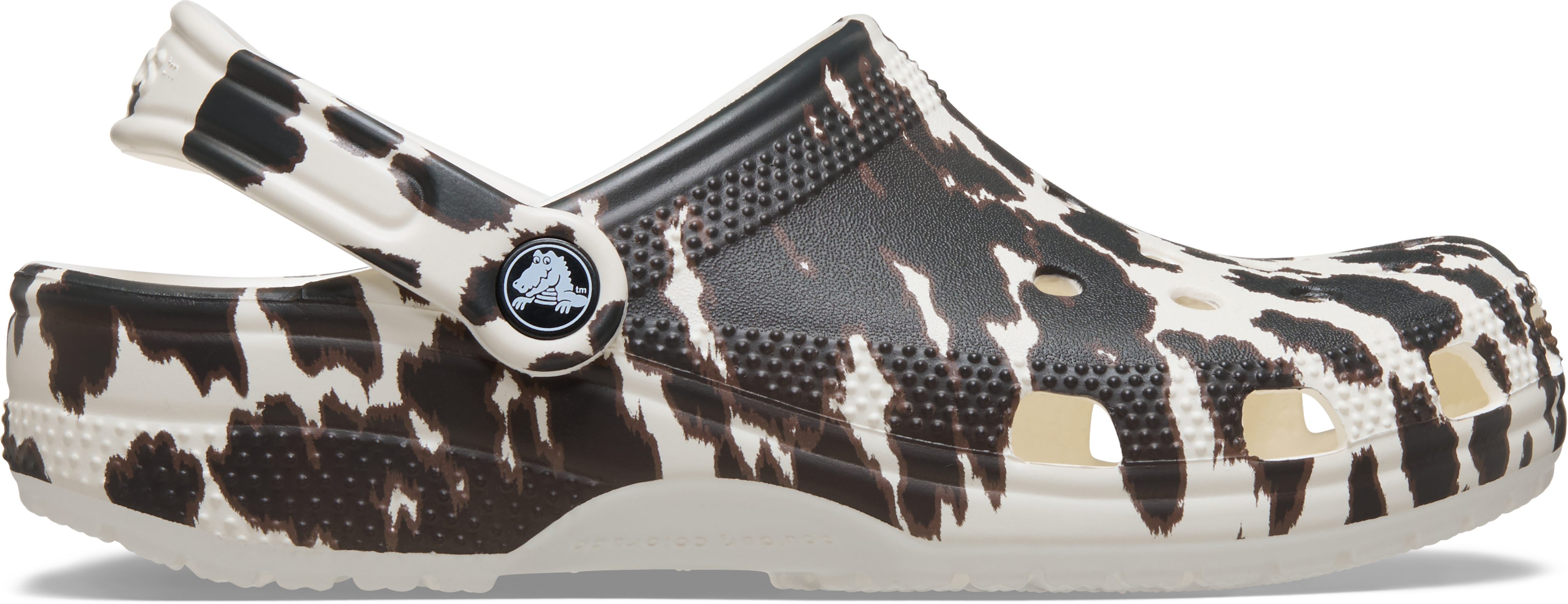 Crocs Classic Pop Animal Clog Clog Schlupfschuh, Hausschuh mit Animal-Print