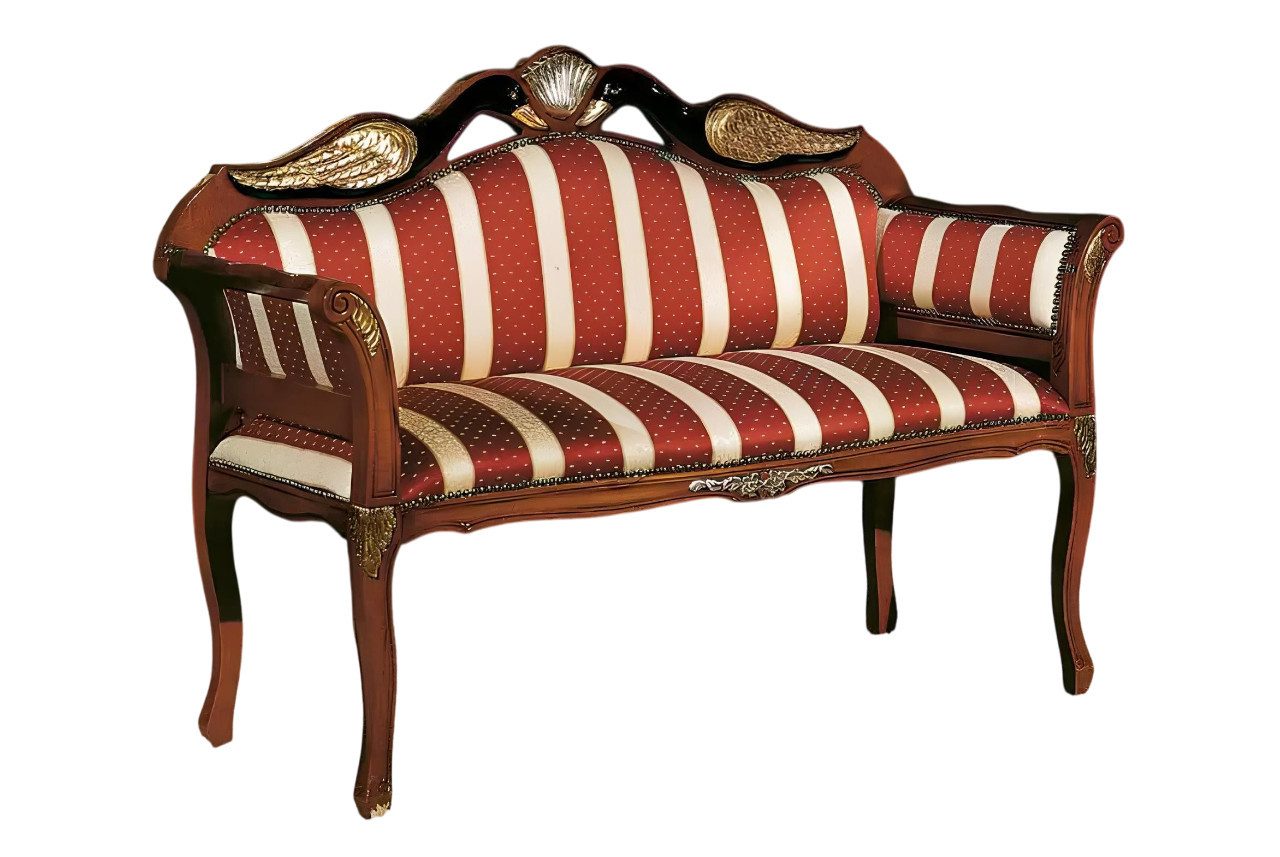 Xlmoebel Sitzbank Elegante Textilbank im Barock-Stil mit komfortabler Polsterung (1-St., Sitzbank), Hergestellt in Europa
