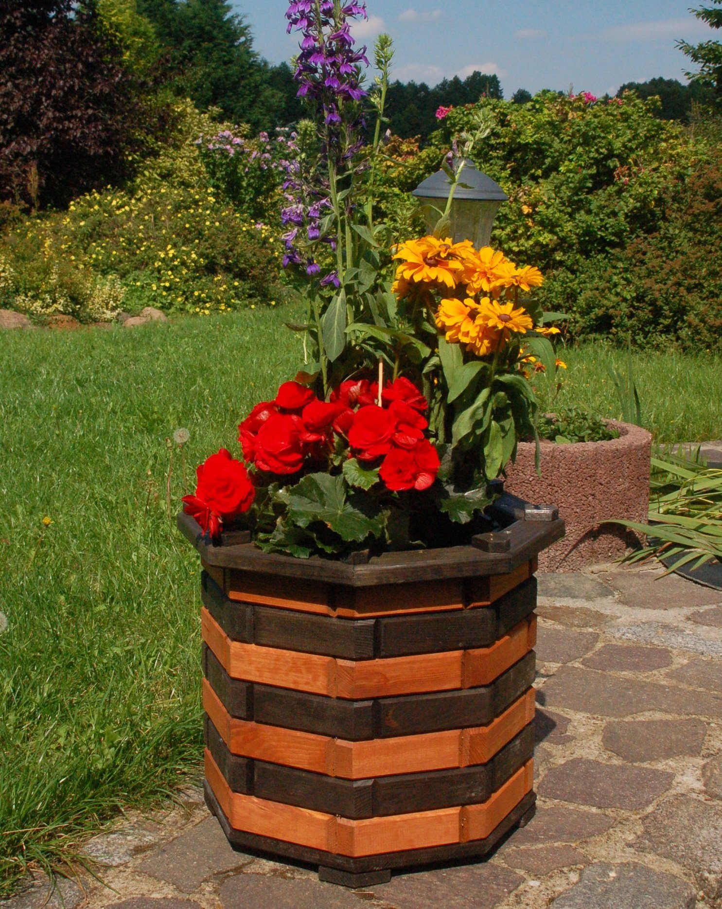 DSH DEKO SHOP HANNUSCH Blumenkasten Bk6r rund