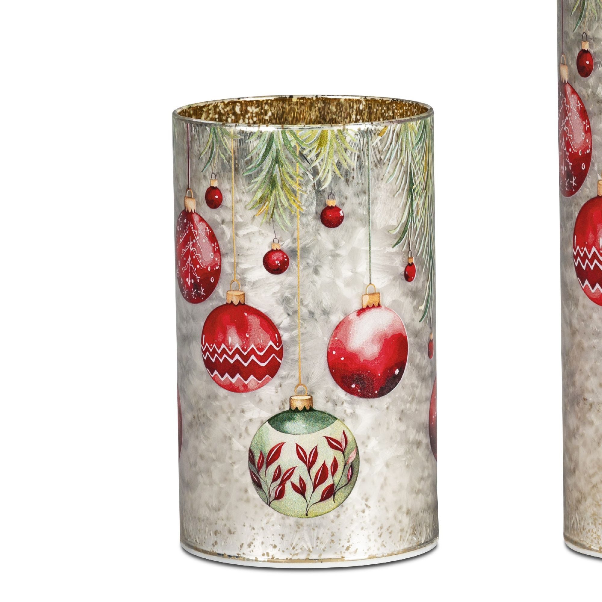 formano Nachttischlampe Weihnachtszeit, Mit Timerfunktion, Silber, Motiv: Sterne